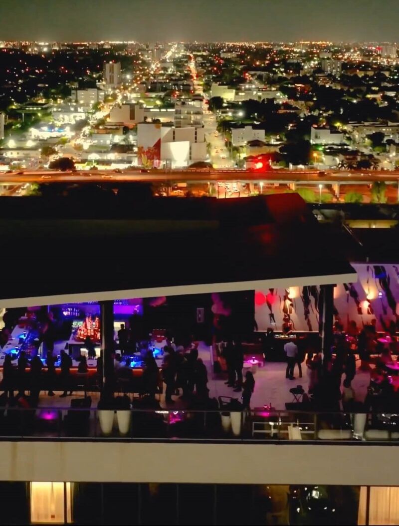 Rosa Sky Rooftop photographed from air